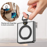 Galaxy Z Flip 7 Magnetic Ring Kickstand Mirror Case
