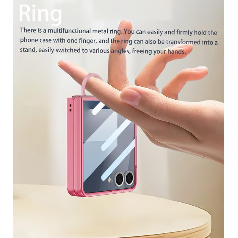 Galaxy Z Flip 8 Matte Ring Holder Slim Case