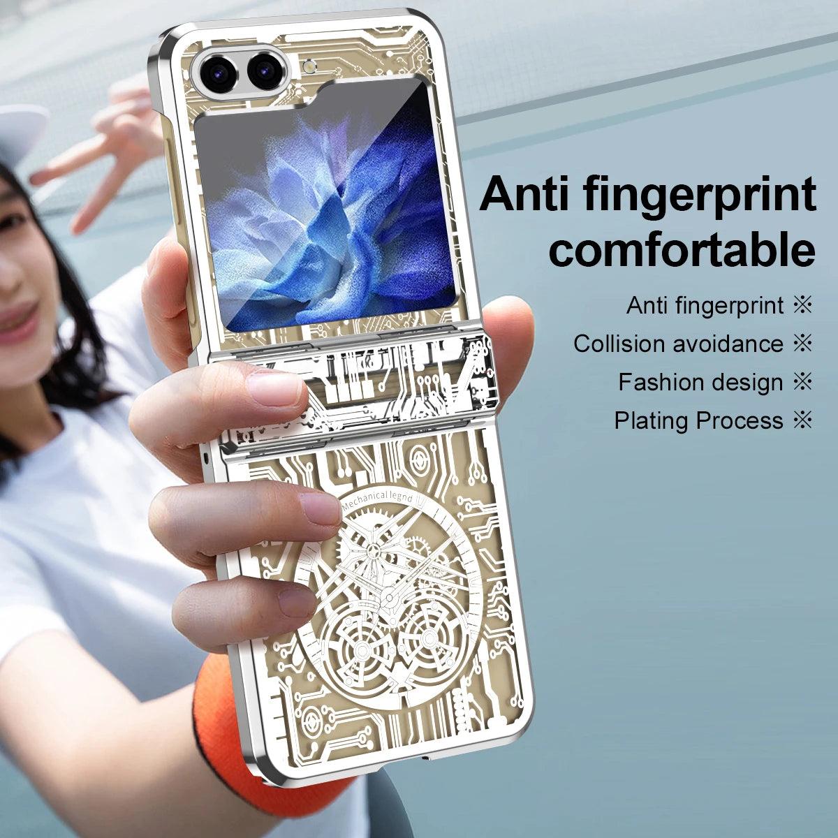 Galaxy Z Flip 5 Transparent Shockproof Armor Case