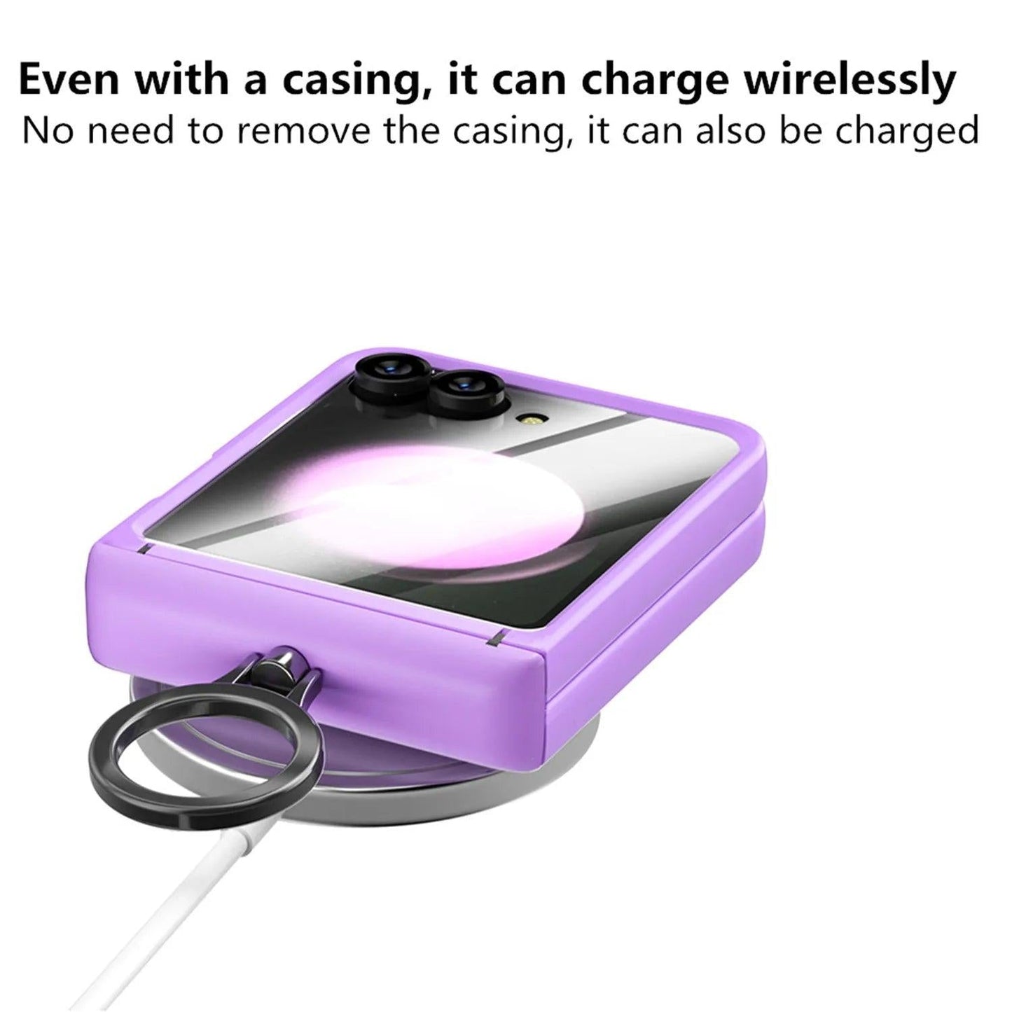 Galaxy Z Flip 6 Shockproof Ring Stand Case