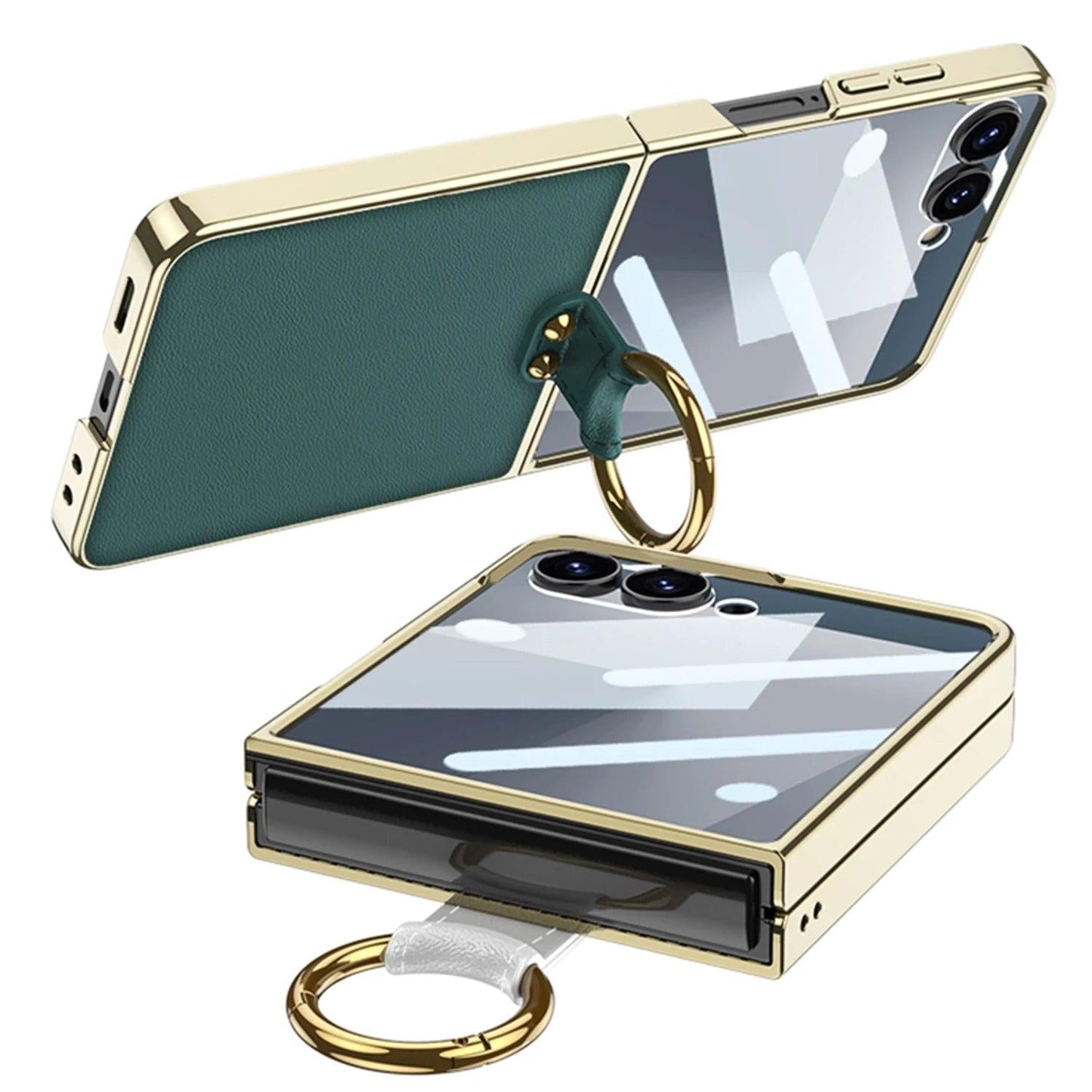 Galaxy Z Flip 8 Crossbody Luxe Ring Case