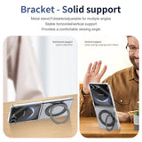 Galaxy Z Flip 7 Clear Magnetic Kickstand Case