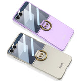 Galaxy Z Flip 7 Slim Ring Holder Case
