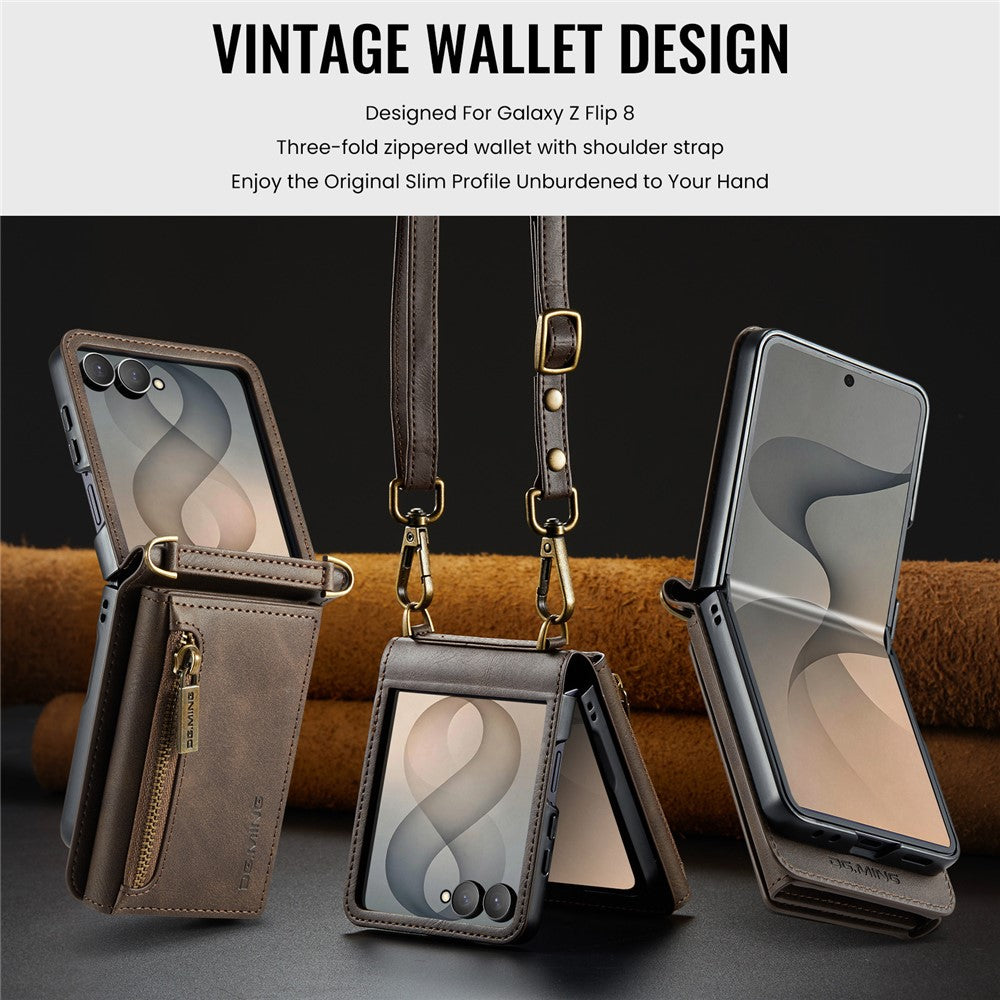 Galaxy Z Flip 8 Zipper Card Lanyard Case