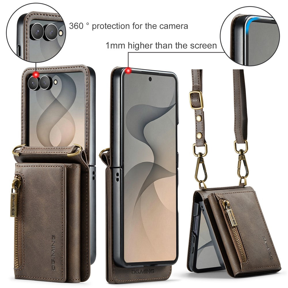 Galaxy Z Flip 8 Zipper Card Lanyard Case
