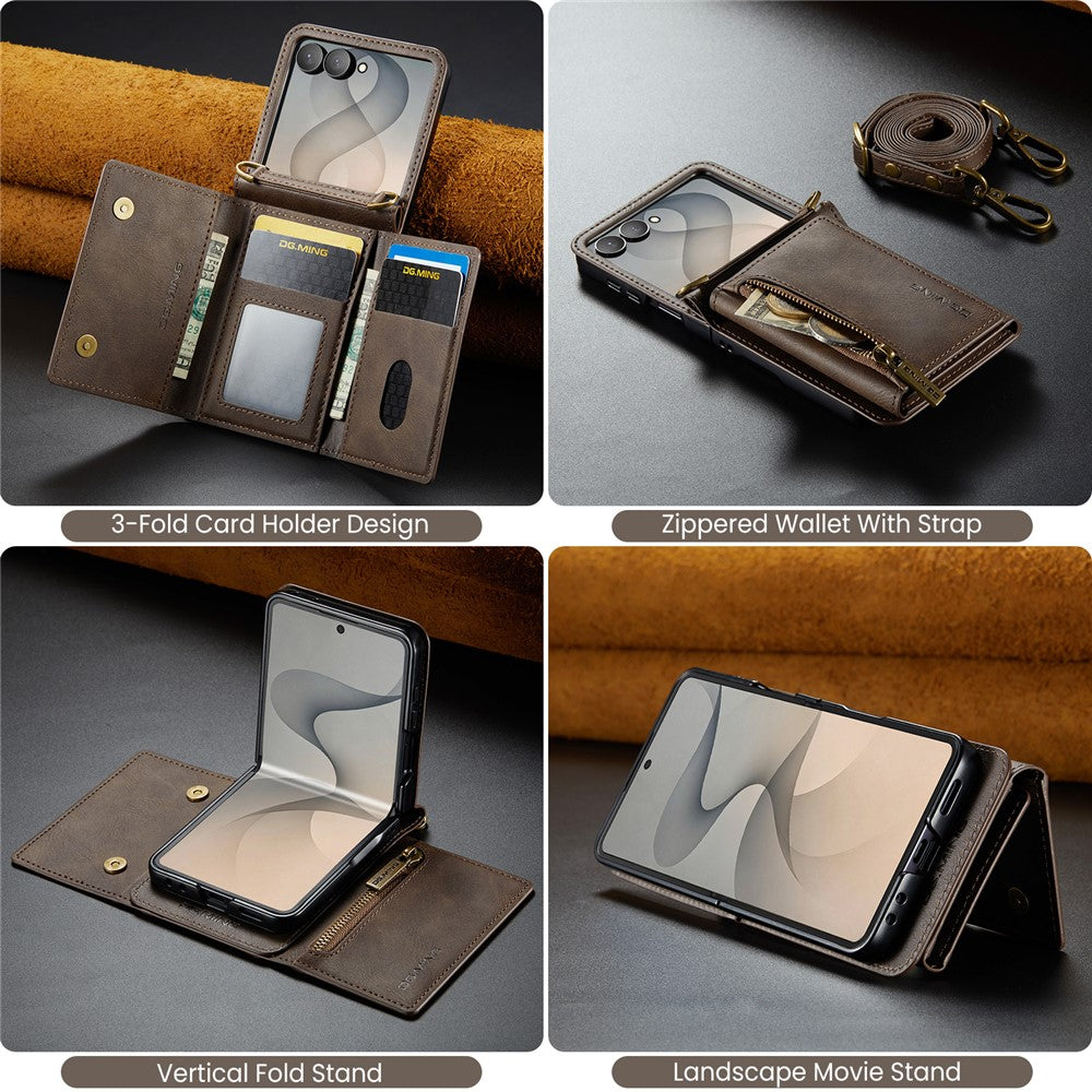 Galaxy Z Flip 8 Zipper Card Lanyard Case