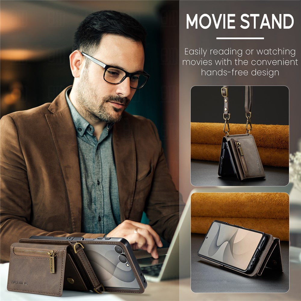 Galaxy Z Flip 8 Zipper Card Lanyard Case