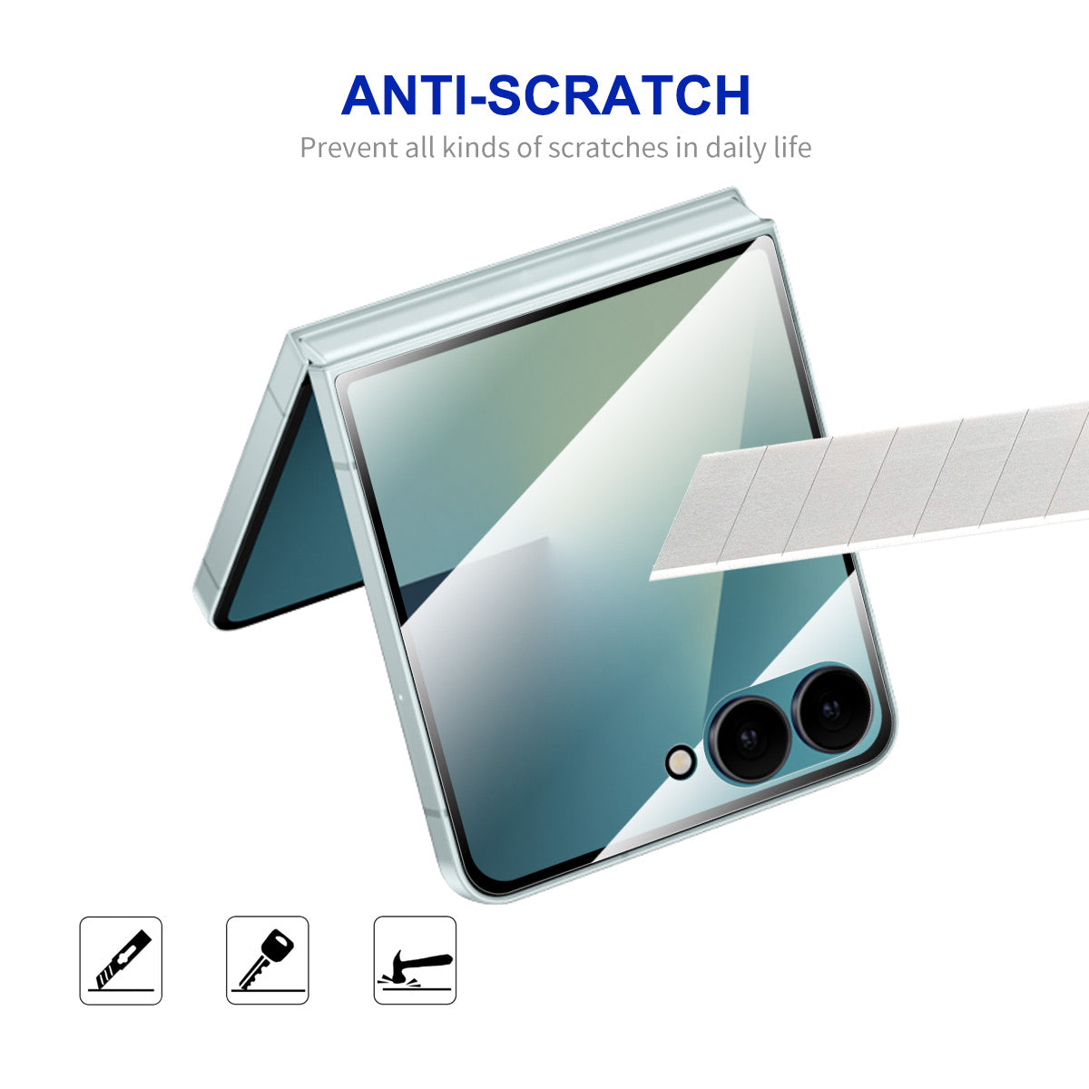 Galaxy Z Flip 8 Full Glue Screen Protector 10 Pack