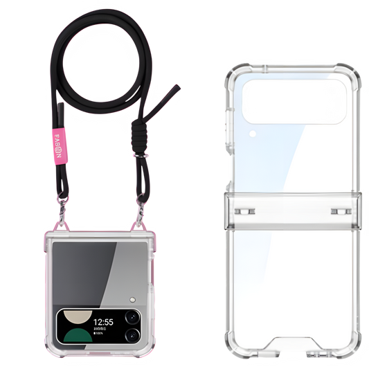 Airbag Hinge Full Coverage Case with Crossbody Rope