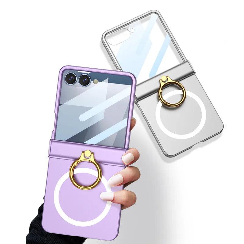 Galaxy Z Flip 8 Metal Ring MagSafe Case