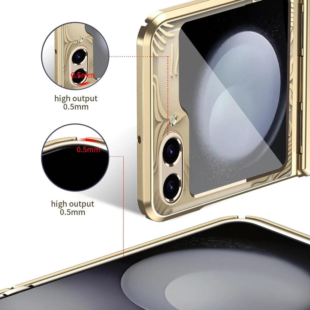 Galaxy Z Flip 6 Transparent Hinge Protection Case