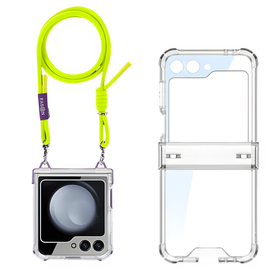 Airbag Hinge Full Coverage Case with Crossbody Rope