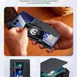 Galaxy Z Flip 8 Rugged RFID Wallet Case with Hinge Protection