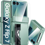 Galaxy Z Flip 8 Rugged RFID Wallet Case with Hinge Protection