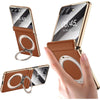 Luxury MagSafe Leather Hinge Case