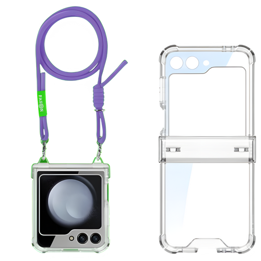 Airbag Hinge Full Coverage Case with Crossbody Rope