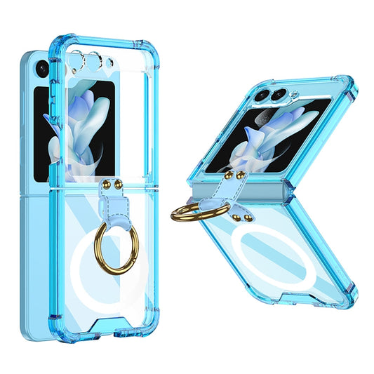 MagSafe Airbag Hinge Shockproof Case with Ring Holder
