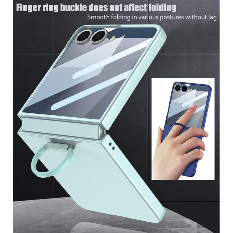 Galaxy Z Flip 7 Matte Ring Holder Slim Case
