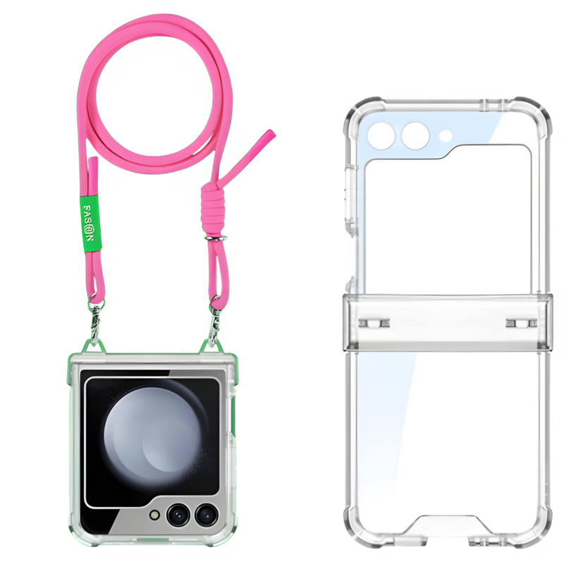 Airbag Hinge Full Coverage Case with Crossbody Rope