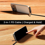 Galaxy Z Flip 7 240W Braided Fast Charge Cable with Stand