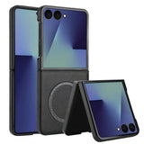 Galaxy Z Flip 7 Signature Magnetic Leather Case