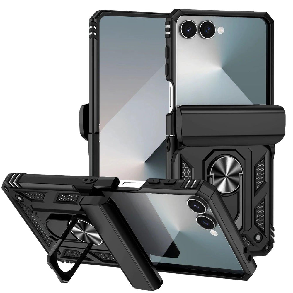 Galaxy Z Flip 7 Rugged Ring Armor Case