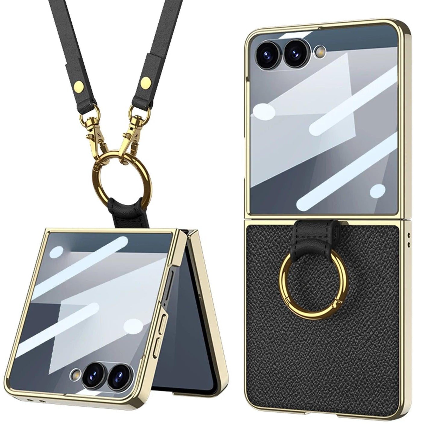 Galaxy Z Flip 6 Crossbody Luxe Ring Case