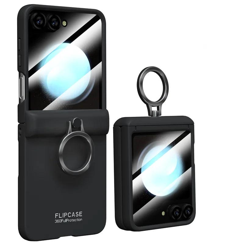Galaxy Z Flip 6 Shockproof Ring Stand Case