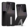 Leather Kickstand Shield Case