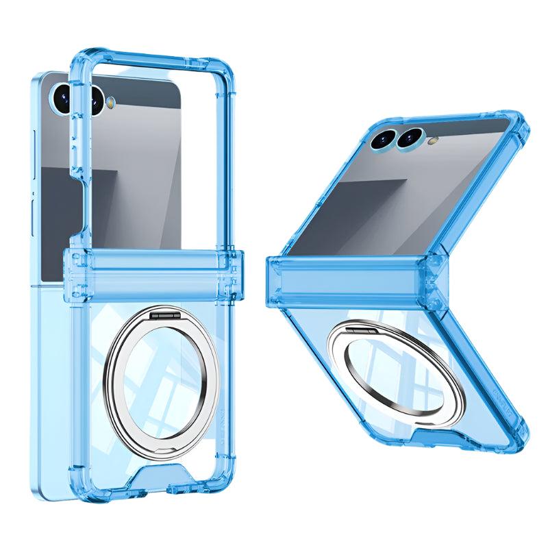 Galaxy Z Flip 8 Crystal Ring Stand Case