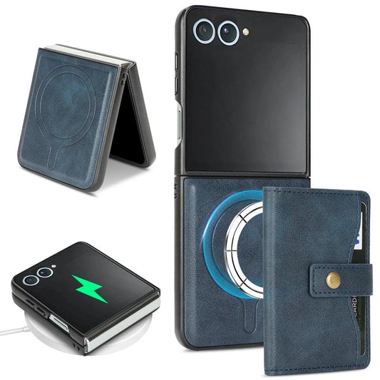 Galaxy Z Flip 7 MagSafe Wallet Leather Case