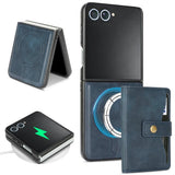 Galaxy Z Flip 5 MagSafe Wallet Leather Case