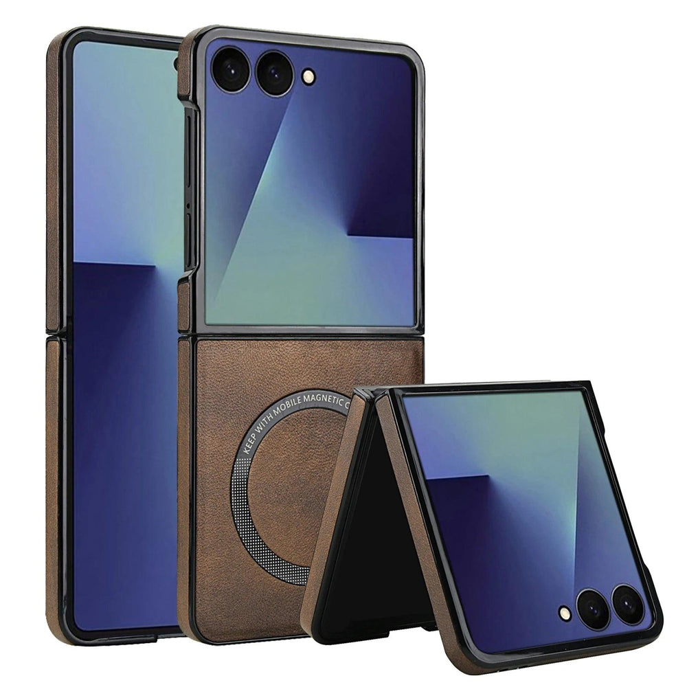 Galaxy Z Flip 5 Signature Magnetic Leather Case