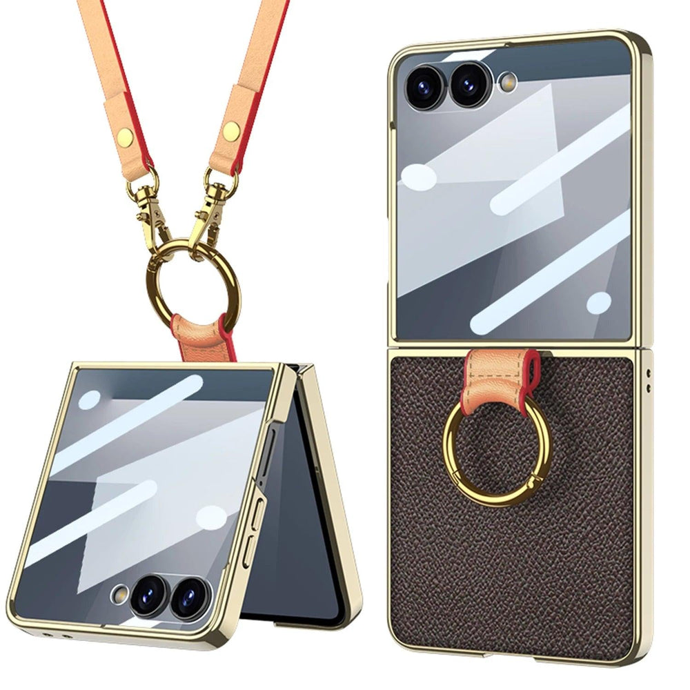 Galaxy Z Flip 8 Crossbody Luxe Ring Case