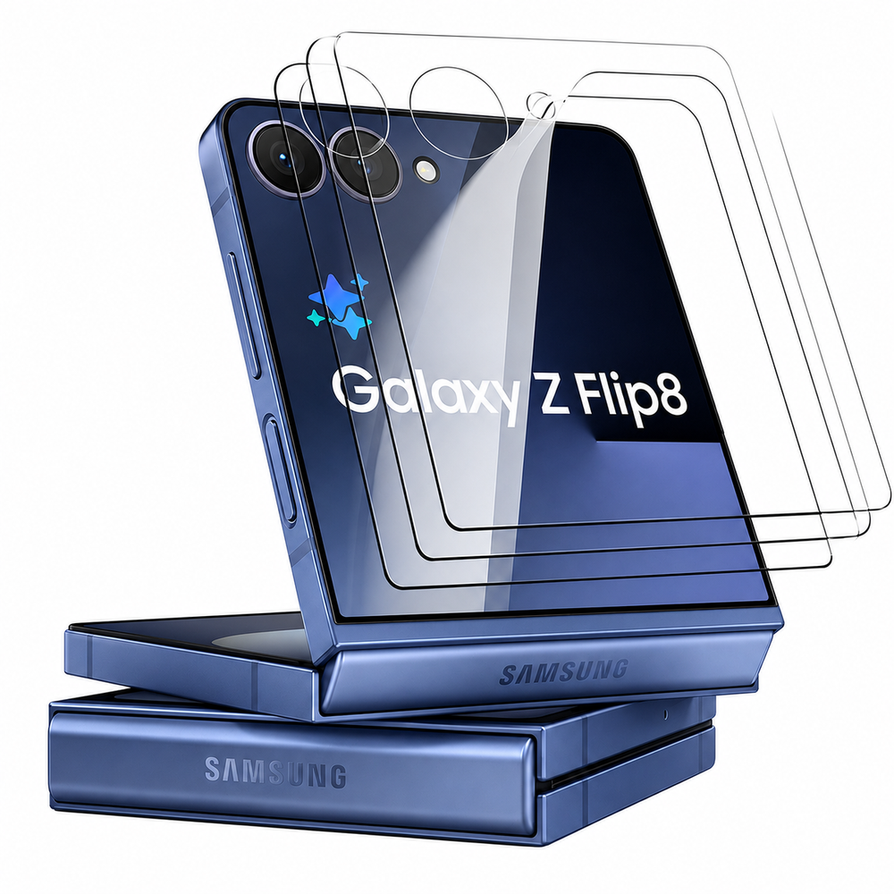 Galaxy Z Flip 8 3-Pack Tempered Glass Screen Protector