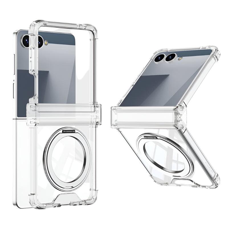 Galaxy Z Flip 8 Crystal Ring Stand Case