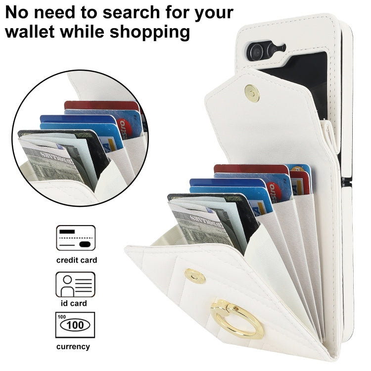Galaxy Z Flip 5 V-Shaped Ring Holder Case