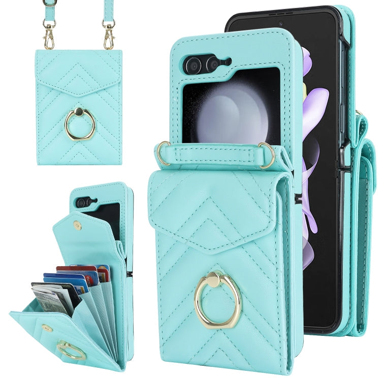 Galaxy Z Flip 5 V-Shaped Ring Holder Case
