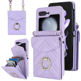 Galaxy Z Flip 7 V-Shaped Ring Holder Case