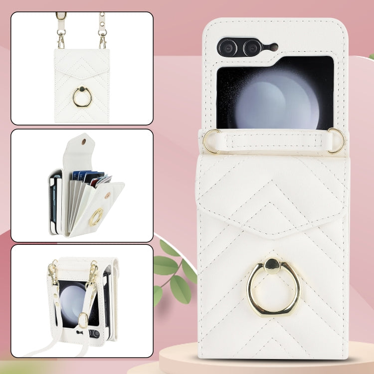 Galaxy Z Flip 6 V-Shaped Ring Holder Case