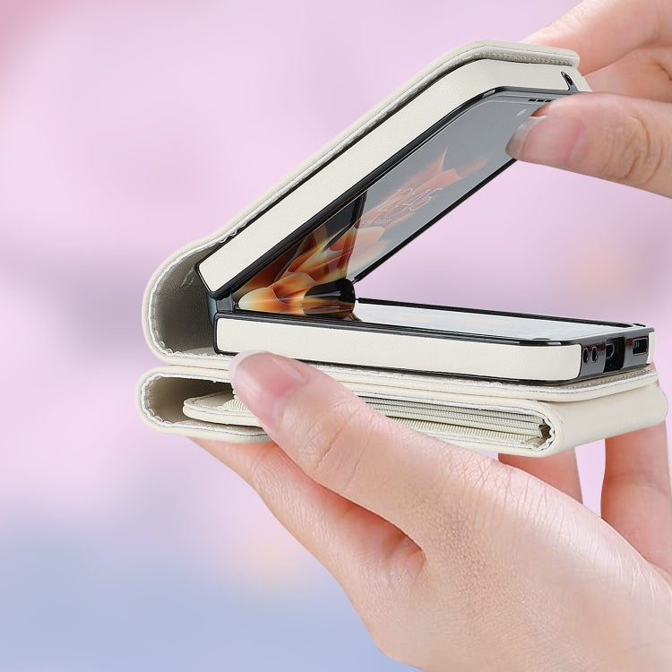 Galaxy Z Flip 6 Litchi Ring Holder Case