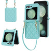 Rhombic Texture Case with Long & Short Lanyard