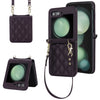 Rhombic Texture Case with Long & Short Lanyard