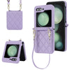 Rhombic Texture Case with Long & Short Lanyard