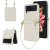 Rhombic Texture Case with Long & Short Lanyard