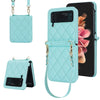 Rhombic Texture Case with Long & Short Lanyard