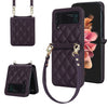 Rhombic Texture Case with Long & Short Lanyard