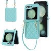 Rhombic Texture Case with Long & Short Lanyard