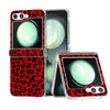 Three-Part Frosted Transparent Case with Leopard Pattern