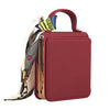 Litchi Pattern Mirror Case with Silk Scarf
